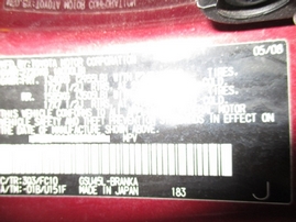 2008 TOYOTA HIGHLANDER BURGUNDY 3.5L AT 4WD Z15103